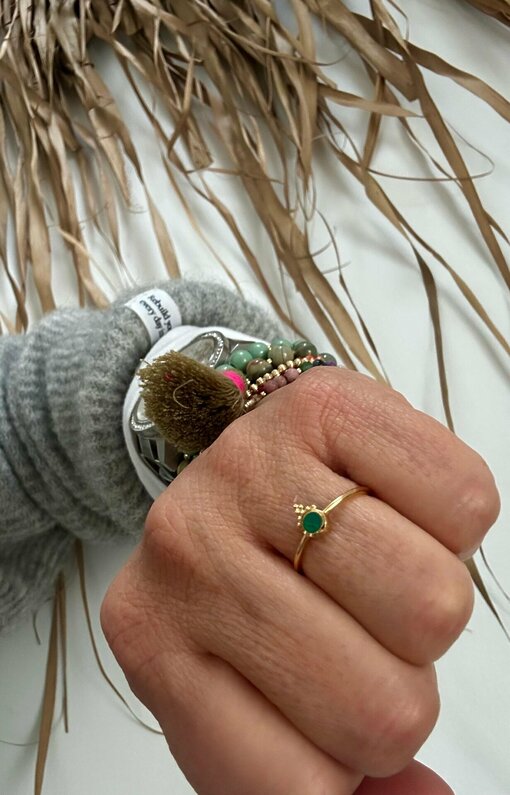 Ring “TINY GREEN” (SSK156)
