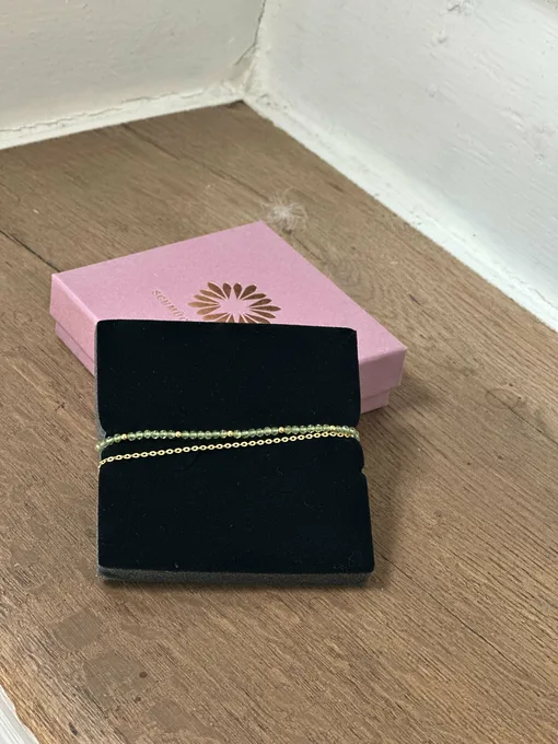 Armband “AIRY CHAIN PREHNIT” (SSK146)