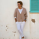 Strickcardigan “BIANKA” taupe (GW216) / Joggerhose “PRISKA” (FJ)