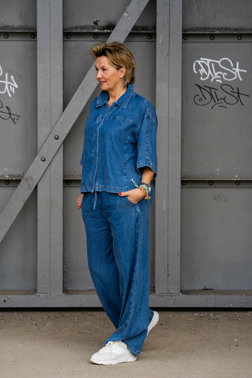 Sommer Denim Bluse “HILLI” (ER84) / Sommer Denim Hose “SILKA” (ER05) “SILKA” (ER05)