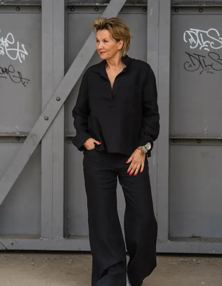 ELIAS RUMELIS - Weite Leinenhose "KALEA LINEN" (ER09)