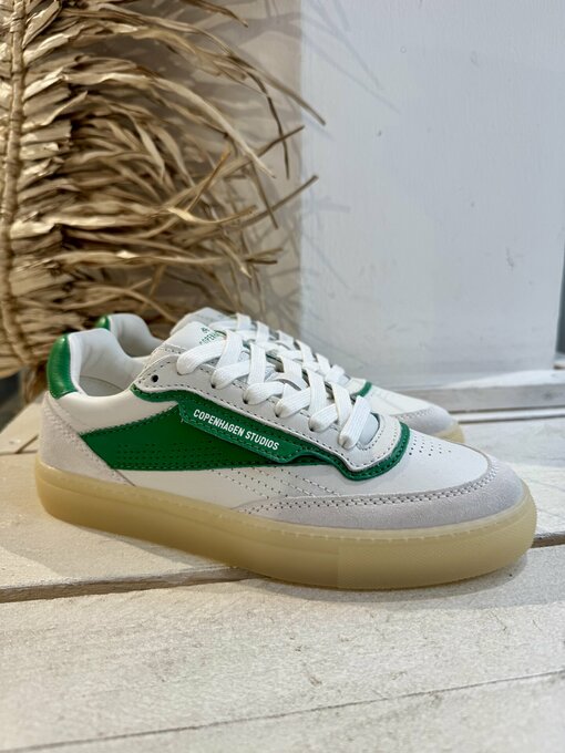 Low – Top Sneaker “RUBY” white/green (CPH18)
