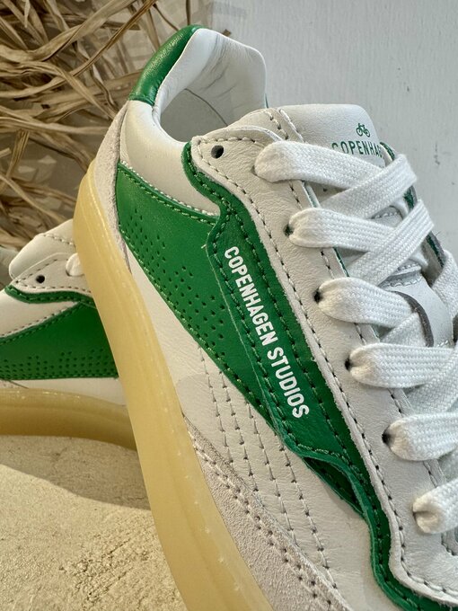 Low – Top Sneaker “RUBY” white/green (CPH18)