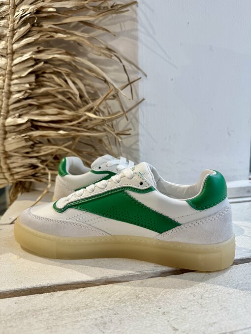 Low – Top Sneaker “RUBY” white/green (CPH18)