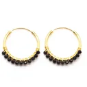 “Ohrringe “HOOP ONYX” (SSK153)