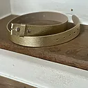 Ledergürtel ohne Schließe atlantic light gold (UJ01)
