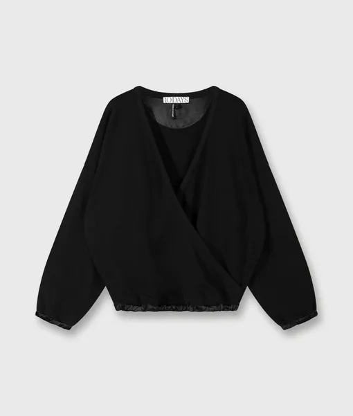 Wickelpullover “ALEXANDRA” black (10D14)