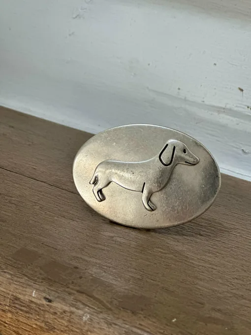 Gürtelschließen DACKEL silver (UJ02)
