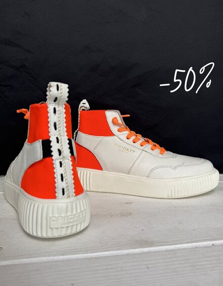 CRICKIT - High Sneaker "OLISA" weiß/neon orange (CR13)