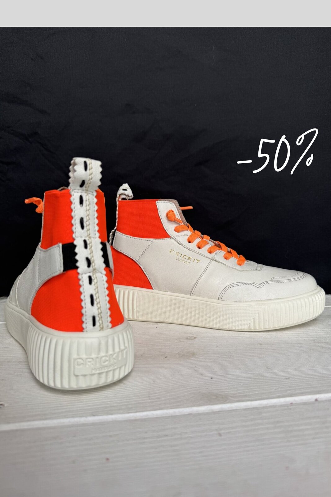 High Sneaker “OLISA” weiß/neon orange (CR13)