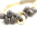 Perlenarmband “DROPS GREY” (SSK86)