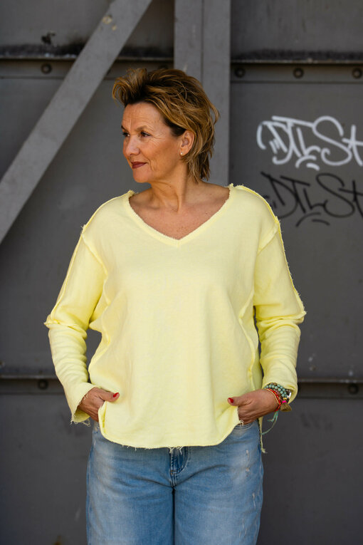 Cooles Sweatshirt "SAMANTHA" sonnengelb(GW13)