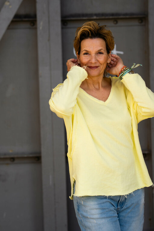 Cooles Sweatshirt "SAMANTHA" sonnengelb(GW13)