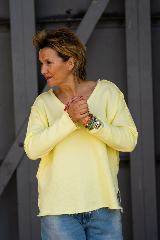 Cooles Sweatshirt "SAMANTHA" sonnengelb(GW13)
