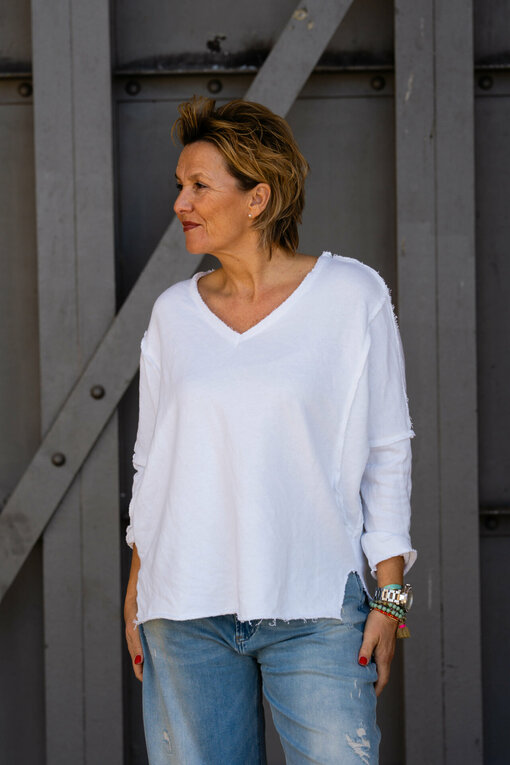 Cooles Sweatshirt "SAMANTHA" weiß (GW13)