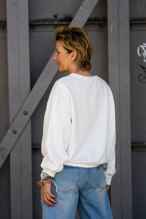 Statement Sweater "ADELINA" weiß (GW05)