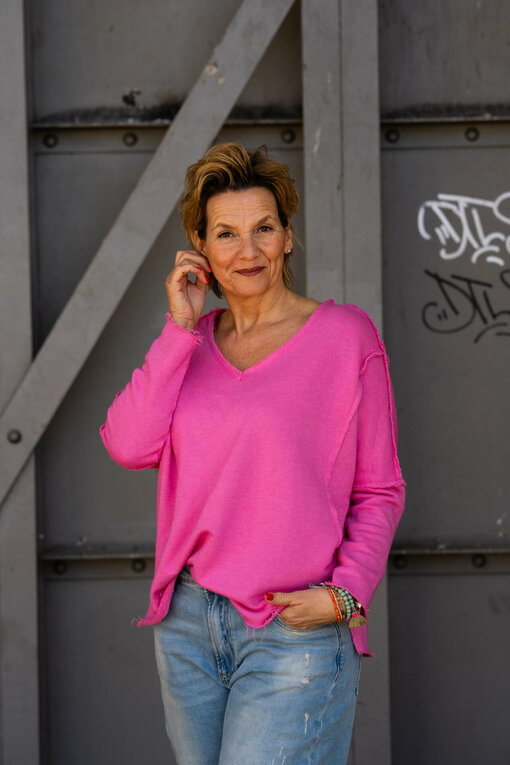 Cooles Sweatshirt "SAMANTHA" pink (GW13)
