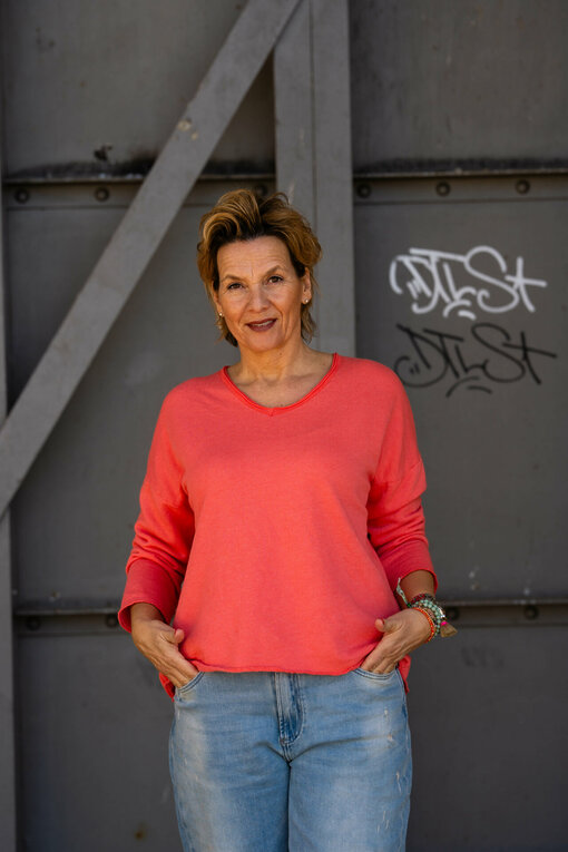 Sweatshirt “LOUISA” melone (GW10)