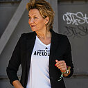 Statement Shirt  “APEROLSPUR” (ST04)/ Stretchiger Kurzblazer “SISSI” schwarz (B04)