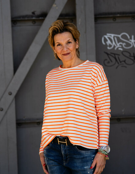 FRAUENSACHE - Gestreiftes Langarmshirt "SABINA" (GW03)