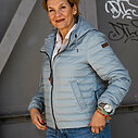 Edle Daunenjacke “ADRIANA” ocean blue solid (MSC15)