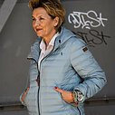 Edle Daunenjacke “ADRIANA” ocean blue solid (MSC15)