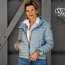 Edle Daunenjacke “ADRIANA” ocean blue solid (MSC15)