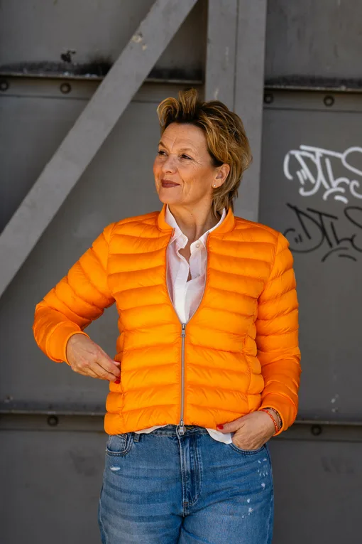 Leichte Steppjacke “VENEDIG” orange (GW221)