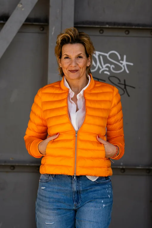 Leichte Steppjacke “VENEDIG” orange (GW221)