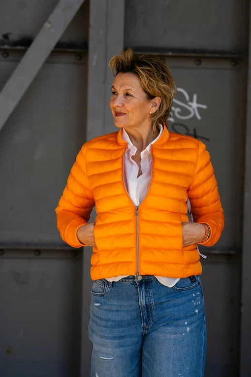 Leichte Steppjacke “VENEDIG” orange (GW221)