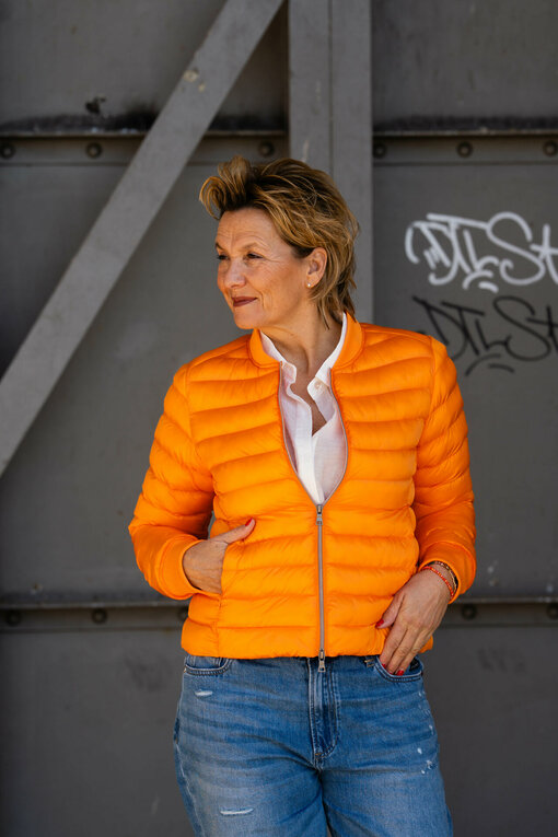 Leichte Steppjacke “VENEDIG” orange (GW221)
