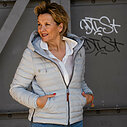Edle Daunenjacke “ADRIANA” light grey blue (MSC15)