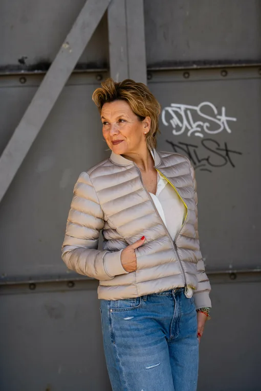 Leichte Steppjacke “VENEDIG” taupe (GW221)