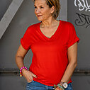 Cooles Shirt “IMKE” orangerot (BA57)