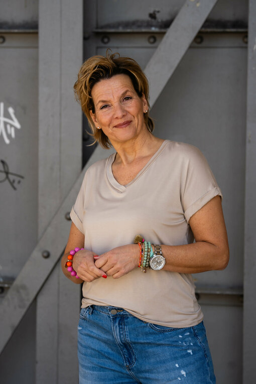 Cooles Shirt “IMKE” sand (BA57)