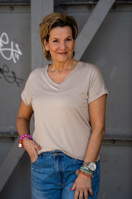 Cooles Shirt “IMKE” sand (BA57)