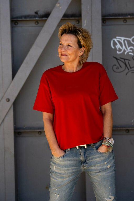 Trendiges Shirt “STINELLA” flame red (HL18)