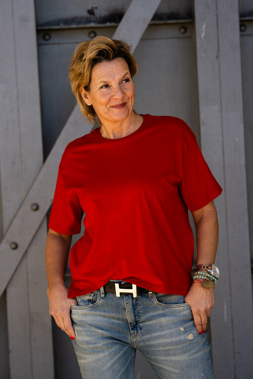 Trendiges Shirt “STINELLA” flame red (HL18)