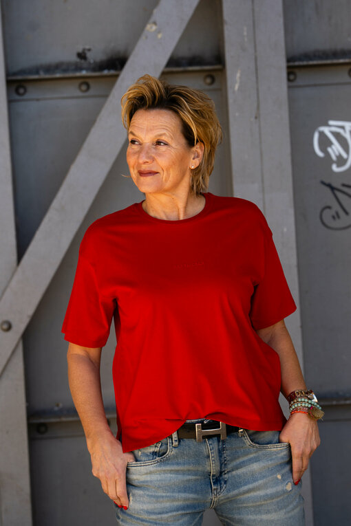Trendiges Shirt “STINELLA” flame red (HL18)