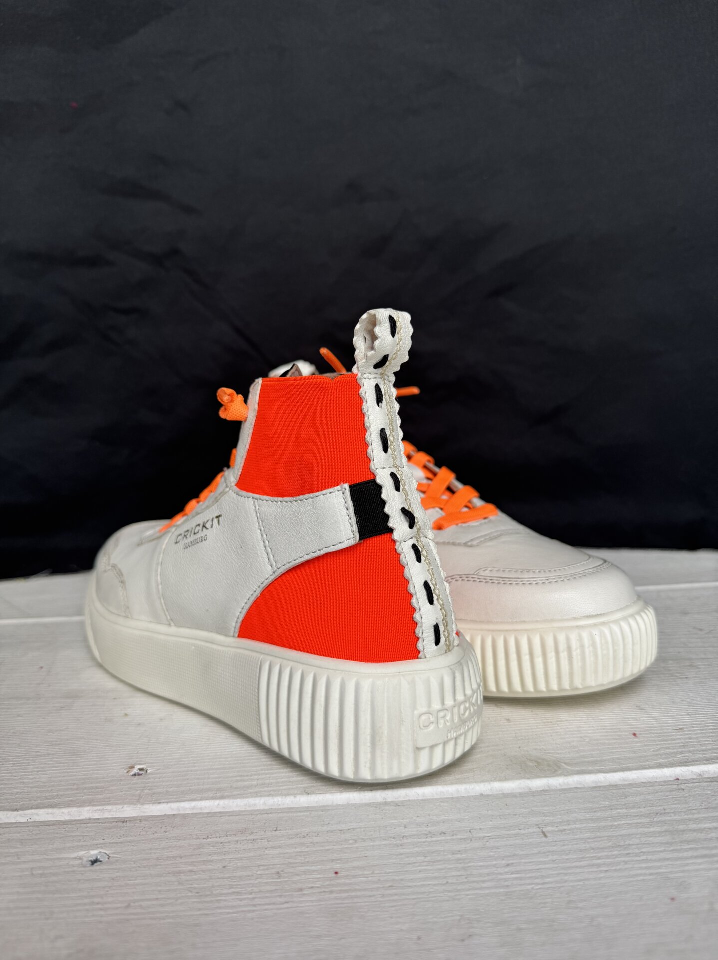 High Sneaker “OLISA” weiß/neon orange (CR13)