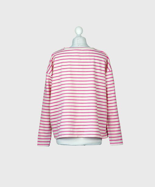 Gestreifter Sweater “SABINA” pink/creme (GW03)