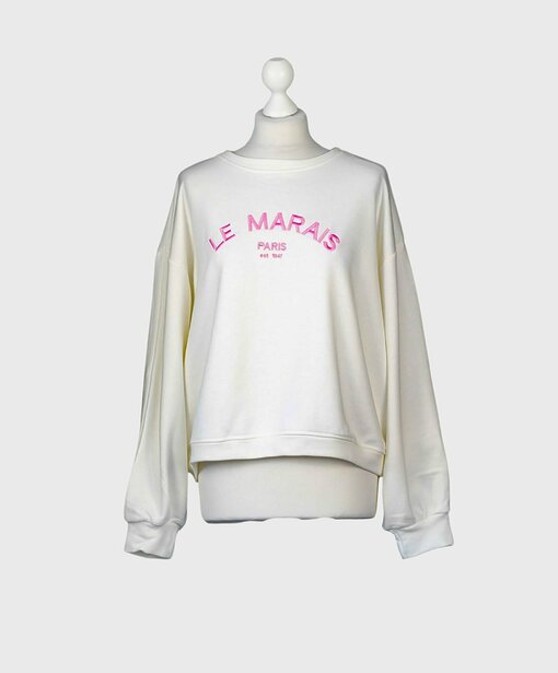 Statement Sweater "ADELINA" weiß (GW05)