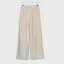 Trendige Streifenhose “LILO” taupe/ creme (H14)