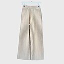 Trendige Streifenhose “LILO” taupe/ creme (H14)