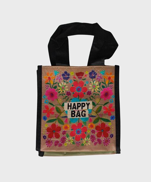 Entzückende Kleine Tasche “HAPPY BAG” teal folk flower (NOI09)