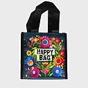 Entzückende Kleine Tasche “HAPPY BAG” black floral (NOI09)