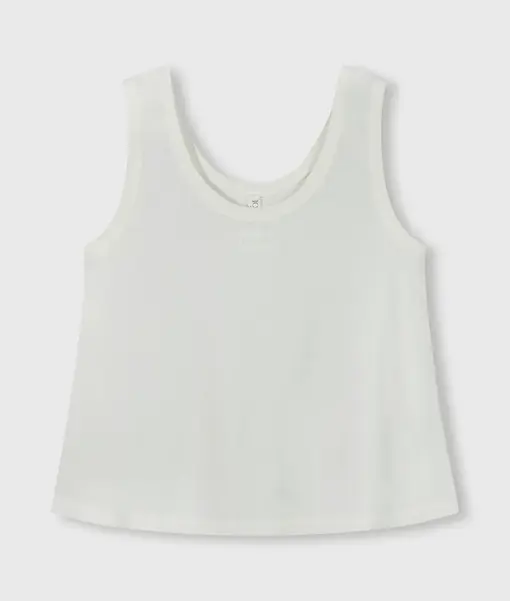 Hochwertiges Tank Top “ALIMA” ecru (10D39)