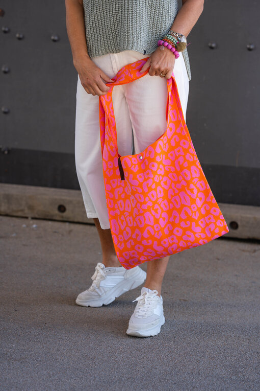 Cooler Shopper “LOIS” orange/pink leo (LOT01)