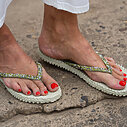 Coole Flip Flops “KATHERINE” moss (IJ02)