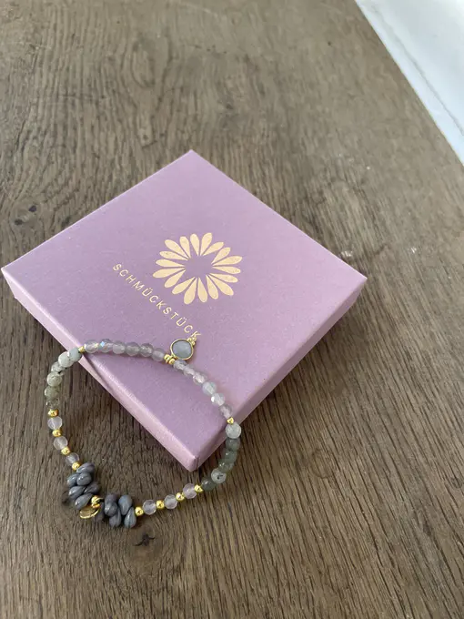 Perlenarmband “DROPS GREY” (SSK86)